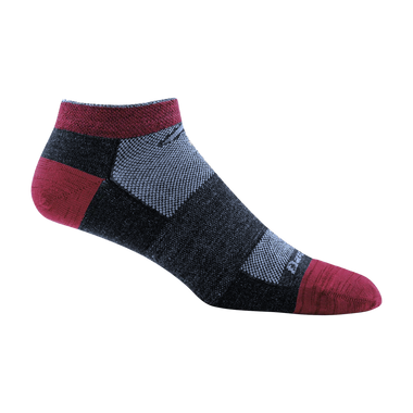 Men's Darn Tough | No Show Lightweight Running Socks | Burgundy