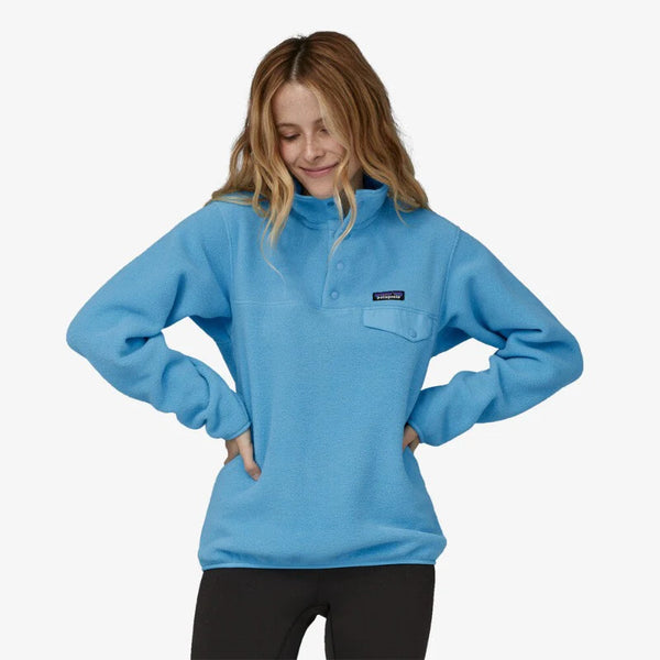 Women s Patagonia Synchilla Lightweight Snap T Pullover Lago Blue FLCrooks