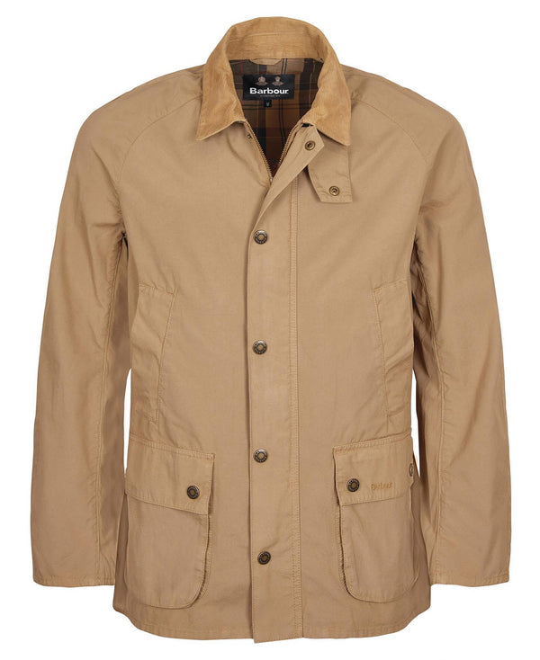 Men s Barbour Ashby Casual Jacket Stone F.L. CROOKS.COM