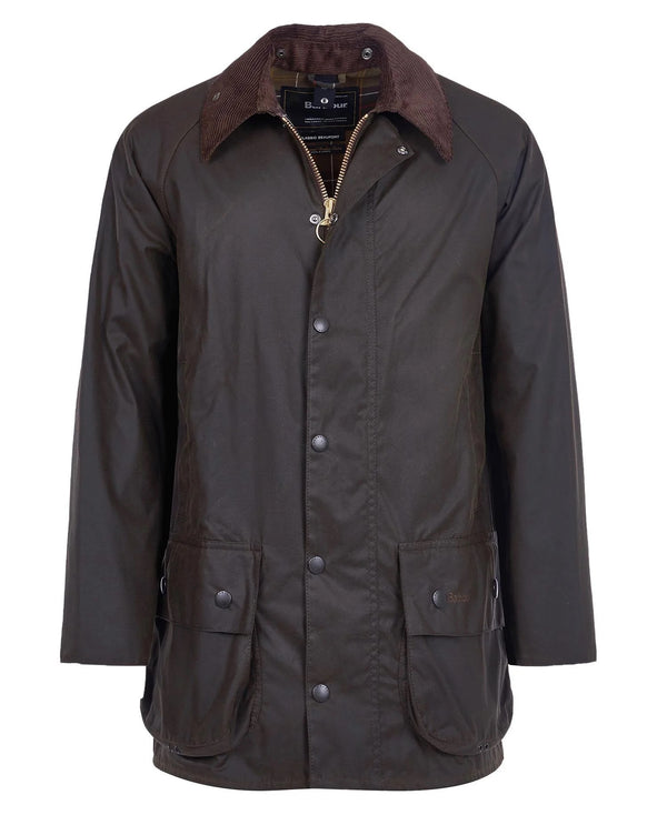 Men's Barbour | Beaufort Wax Jacket | Olive - FLCrooks.com