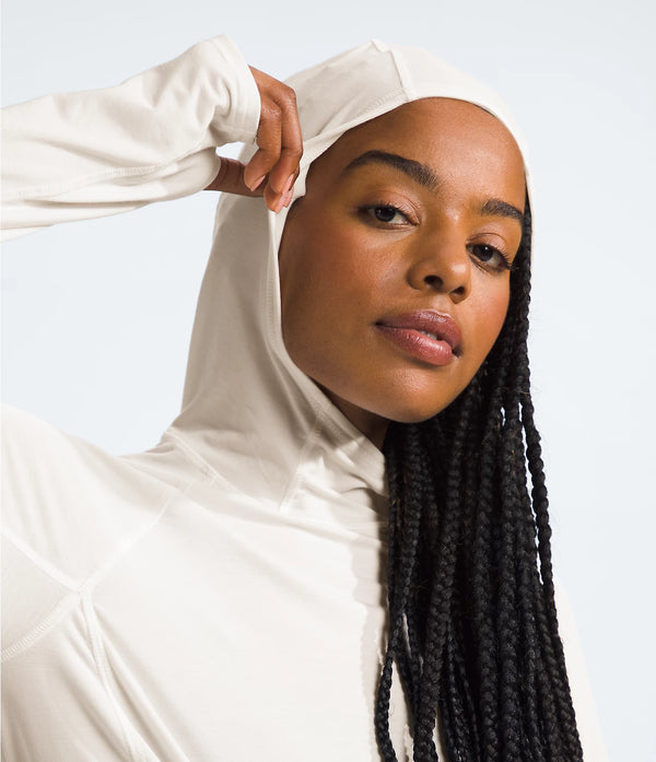 ザ・ノースフェイス The North Face Sunriser Hoodie レディース シャツ トップス White Dune Women's The North Face | Adventure Sun Hoodie | White Dune