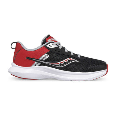 Kid's Saucony | Axon 3 Sneaker | Infrared/Black Side