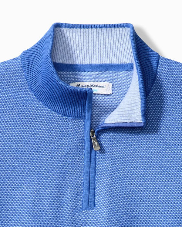 Tommy Bahama IslandZone IslandZone Coolside Course V-Neck Sweater - Grey Heather - FINAL SALE