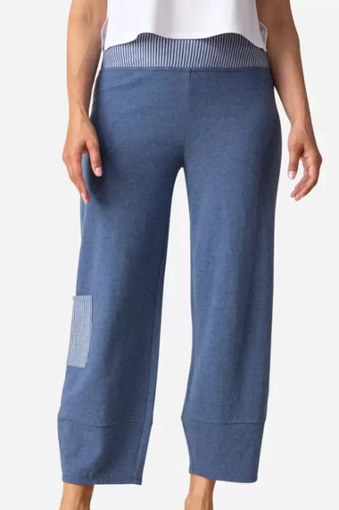 Women's Habitat | Mixed Stripe Arty Pant | Rain (Light Blue)
