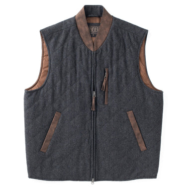 Men's Madison Creek | Kennesaw Concealed Carry Quilted Wool Vest | Charcoal Flat