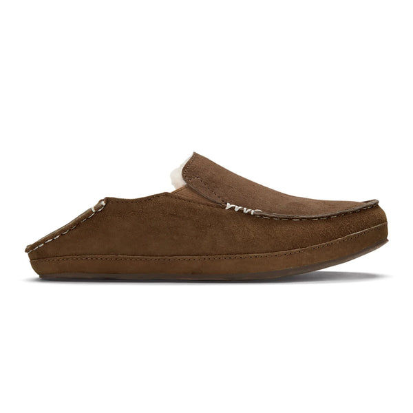 OluKai Nohea Nubuck Leather Slip On Shoes Womens 8 Brown OluKai | Shoes | Olukai Nohea Womens 8 Slippers Brown Lined  main image 2