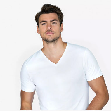 Men's Bread & Boxers | V-Neck Tee | White