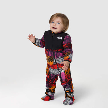 Infants' The North Face | Denali one-piece set Fiery Red Abstract Yosemite Print | Fiery Red