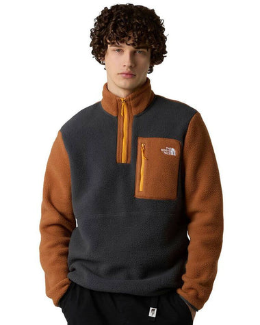 Men's The North Face | Men’s Yumiori ¼-Zip | Asphalt Grey and Burnt Umber