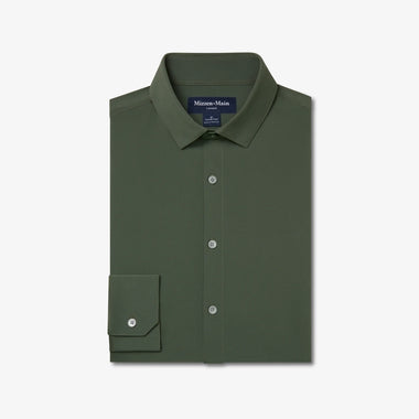 Men's Mizzen + Main | Leeward No Tuck Dress Shirt | Olive