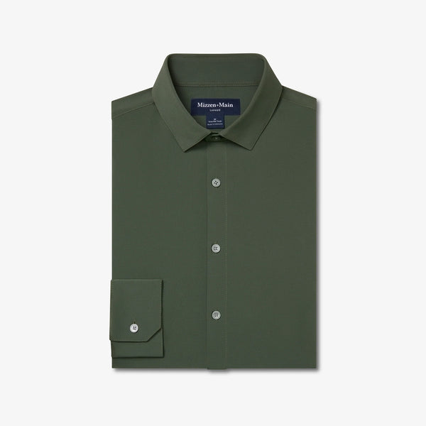 Men's Mizzen + Main | Leeward No Tuck Dress Shirt | Olive