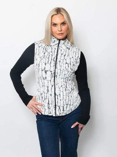 Women's Snoskins | Blister Sweater Knit Zip Vest | Snow