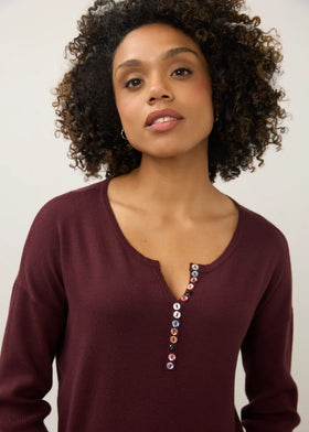 Women's French Dressing | Colorful Sweater | Fig