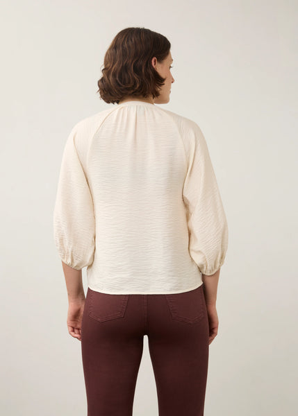 Women's French Dressing | Colorful Button Shirt | Cream