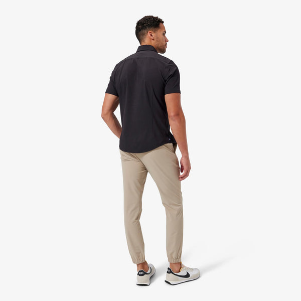 Men's Mizzen + Main | Leeward Trim Short Sleeve | Black Solid