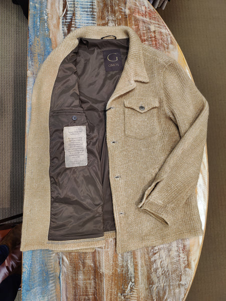 Men's Gimo's | Knit Fabric Jacket | Tan