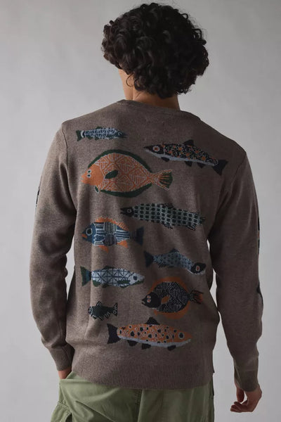 Men's Kavu | Highline Sweater | Fish Stack