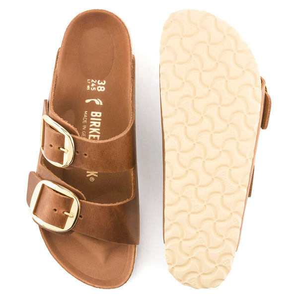 Women's Birkenstock |  Arizona Big Buckle | Cognac