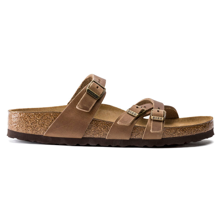 udendørs Bevise Fremkald Women's Birkenstock | Franca Natural Oiled Leather Sandal | Brown - F.L.  CROOKS.COM