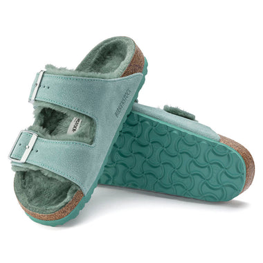 Women's Birkenstock | Arizona Shearling Suede Leather Sandal | Beryl