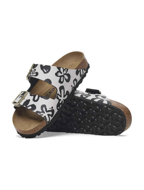 Women's Birkenstock | Arizona BS | Blooms White Black