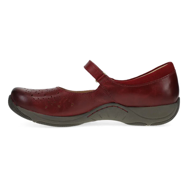 Women's Dansko | Stacy Waxy Burnished Shoe | Red
