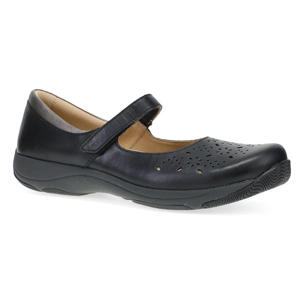 Women's Dansko | Stacy Waxy Burnished Shoe | Black