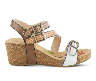 Women's L'Artiste | Tanja Comfort Wedge Sandal | White Multi