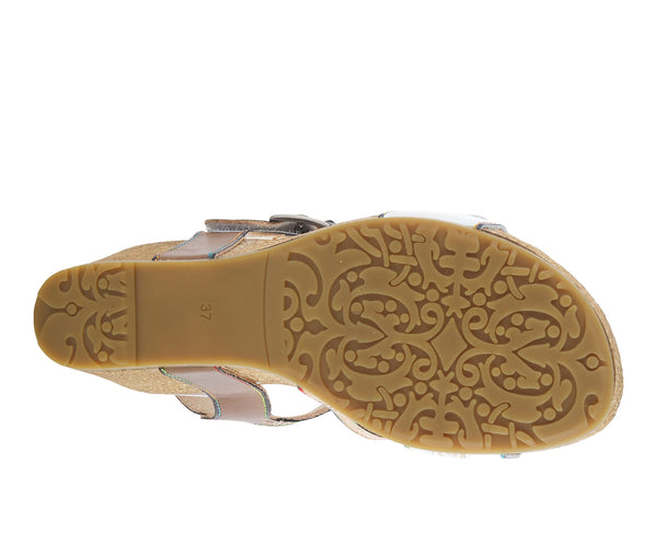 Women's L'Artiste | Tanja Comfort Wedge Sandal | White Multi
