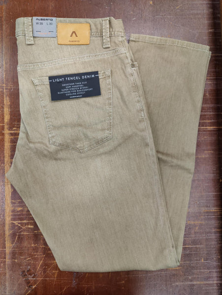 Men's Alberto | 1577 Pipe Regular Fit | Dark Khaki