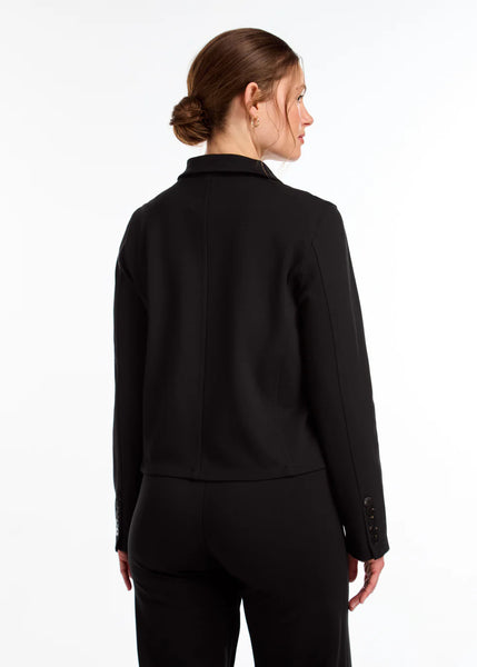 Women's French Dressing | Black Cropped Blazer | Black