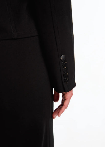 Women's French Dressing | Black Cropped Blazer | Black