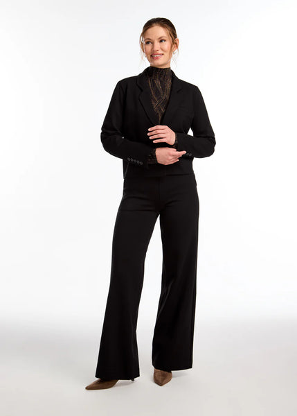 Women's French Dressing | Black Cropped Blazer | Black