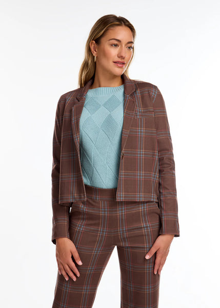 Women's French Dressing | Cropped Blazer | Tribeca Check