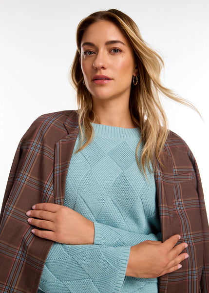 Women's French Dressing | Cropped Blazer | Tribeca Check