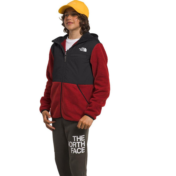 Boys' The North Face | Forrest Fleece Full Zip Hooded Jacket | Cardinal Red