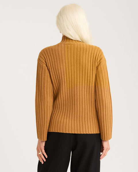 Women's Pendleton | Mockneck Pullover Sweater | Brown Sugar