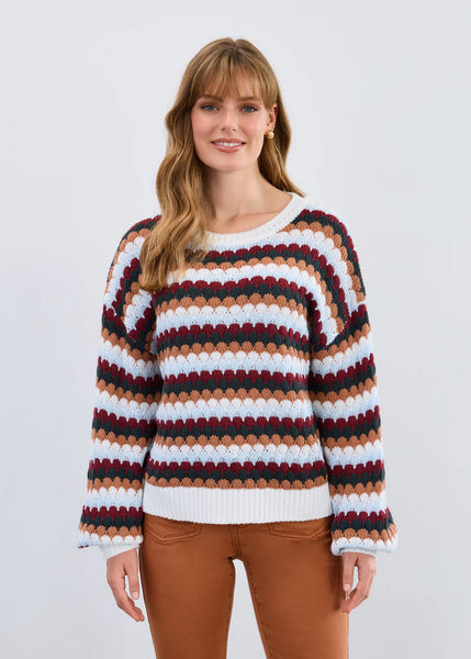 Women's French Dressing | Boat Neck Sweater | Carnaby Stripe
