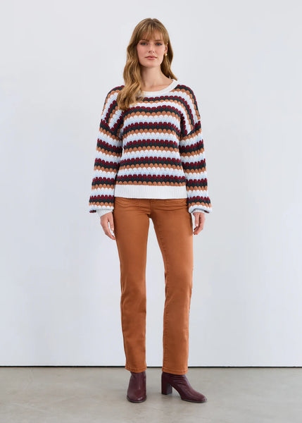 Women's French Dressing | Boat Neck Sweater | Carnaby Stripe