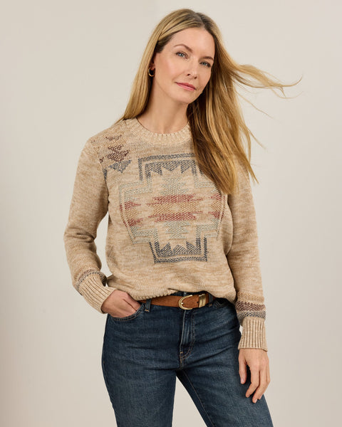 Women's Pendleton | Columbia River Sweater | Ecru