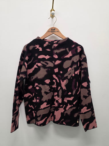 Women's Joseph Ribkoff | Cozy Embroidered Sweater | Black Multi