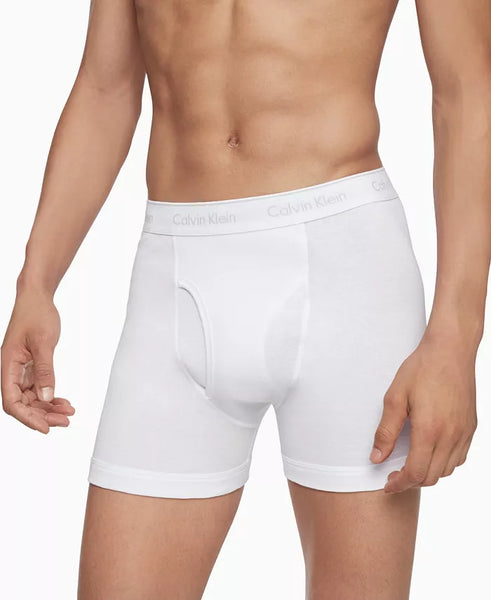 Men's Calvin Klein | Cotton Classics Boxer Briefs Underwear 3-Pack  | White