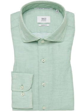 Men's 1863 by Eterna | Twill Button Down | Green