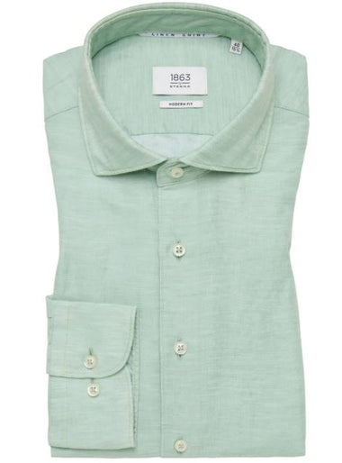 Men's 1863 by Eterna | Twill Button Down | Green