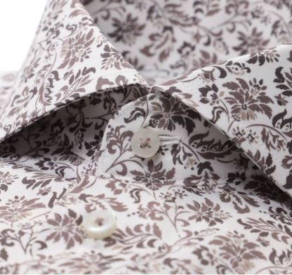 Men's 1863 by Eterna | Twill Button Down | Silver