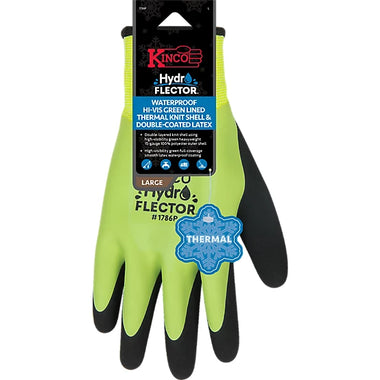 Men's Kinco | Hydroflector Waterproof Double-Layered Knit Shell Work Glovesr | Green
