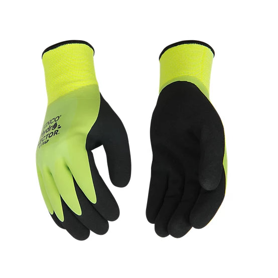 Men's Kinco | Hydroflector Waterproof Double-Layered Knit Shell Work Glovesr | Green