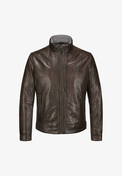 Men's Milestone | Leather Jacket BARNEY | Brown