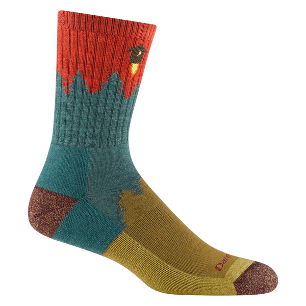 Men's Darn Tough | Number 2 Micro Crew Midweight Hiking Socks  | Teal