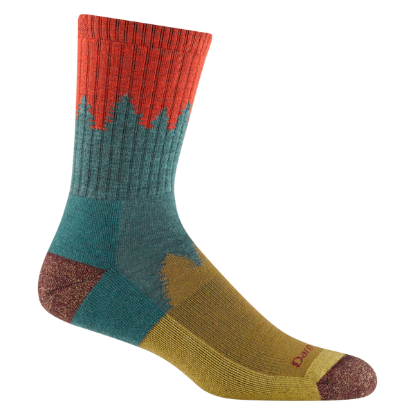 Men's Darn Tough | Number 2 Micro Crew Midweight Hiking Socks  | Teal